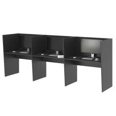 Mesa De Atendimento Escritório Call Center 3 Lugares