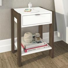 Mesa de Cabeceira 1 Gaveta com Tomada AZ1016 Tecno Mobili - Tecnomobil
