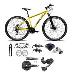 Bicicleta 29 Absolute Nero 5 Shimano Deore-Altus 27v K7 Hidráulico Suspensão Trava Pedivela Mt101-Unissex