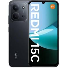 Smartphone Xiaomi Redmi 15C 8GB RAM 256GB ROM Versão Global Midnight Black (Preto)