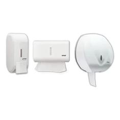 Kit Dispenser Porta Sabonete, Toalheiro E Higiênico Premisse