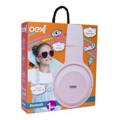 Fone De Ouvido Bluetooth Oex Teen Pop Hs314 Microfone Rosa HS314