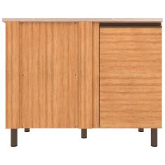 Balcão de Canto Bartira Cristal MDP 15mm com 1 Porta e 1 Prateleira - 101cm de largura