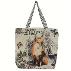 Sacola de lona moderna, reutilizável, sacola de compras de grande capacidade, bolsa de ombro portátil, bolsa casual para mulheres, Multicor, One Size