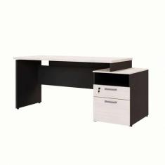 Escrivaninha Yaris 2 GV Carvalho Berlin e Preta 150 cm - GEBBWEB