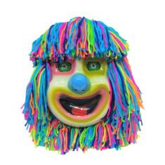 Máscara Palhaço Infantil,Fibra,Trenzinho da Alegria,Até 6-7 Anos,Palha