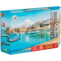 Quebra Cabeça 1500 Peças Panorama Castellammare Del Golfo - Grow