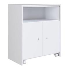 Balcão Multiuso Com Mesa Retrátil Funcionale A05 Branco - MPOZENATO