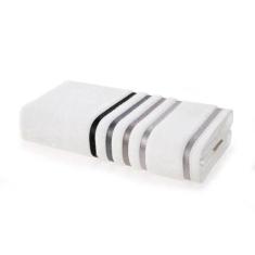 Toalha De Banho Gigante Lumina - Karsten Branco / Cinza