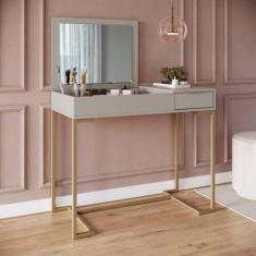 Escrivaninha Penteadeira Organizadora Estilo Industrial com 1 Gaveta e