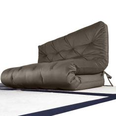 Futon Sofa Cama Casal 1,30m X 1,90m Cinza