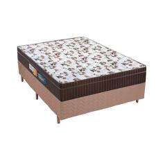 Cama Box Casal: Colchão Ortopédico Polar D28/Ep Orthoface + Base Crc Rústico Clean(138X188)