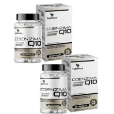 2x COQ-10 Coenzima Q10 200mg Por Porção (Ubiquinona) 60 Capsulas Tuttiflora