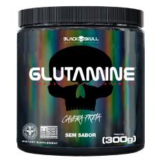 Imagem de GLUTAMINE CAVEIRA PRETA - GLUTAMINA - 300G GLUTAMINE 300G CAVEIRA PRETA