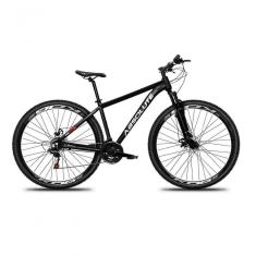 Bicicleta Aro 29 Absolute Nero 5 Alumínio 27v K7 Freio Disco Mecânico Garfo Suspensão - Preto Tam.17