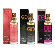 Kit 3 Perfume Feminino Amakha Paris 521 Sexy Gd Db
