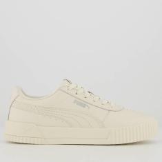 Tênis Puma Carina BDP Feminino Bege-Feminino