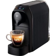 3 Corações TRES Cafeteira Espresso e Multibebida Passione Preta - 220V