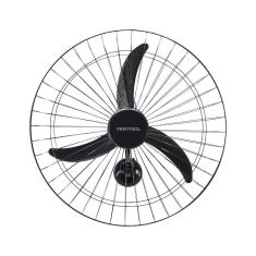 Ventilador de Parede Ventisol New Premium 60cm Preto 3 Velocidades Controle Manual 220V