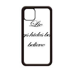 Capa Lie Always Hidden Behind Believe para iPhone 12 Pro Max para Apple Mini Mobile Case
