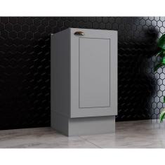 Balcão De Cozinha Modulado Americana 1 Porta S- Tampo 40cm Cinza - Henn