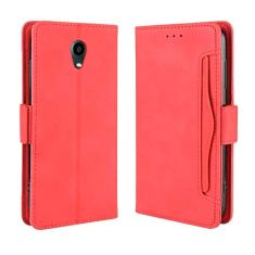 Capa com compartimento para cartão para Kyocera DIGNO BX, capa flip de couro para Kyocera DIGNO BX, capa magnética retrô para celular, capa carteira de telefone com compartimentos para cartões