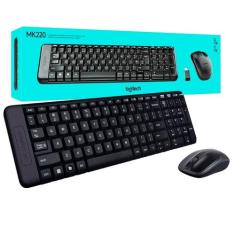 Teclado e mouse kit sem fio logitech mk220