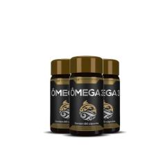 3x OMEGA 3 OLEO DE PEIXE PREMIUM 60CAPS 1400MG HF SUPLEMENTS - HF SUPL