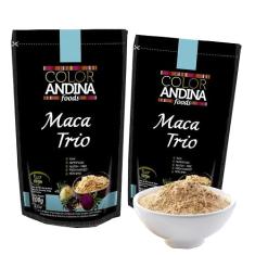 Maca Peruana Trio em pó 100% pura 100g | 2 PACOTES | direto dos Andes