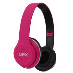 FONE DE OUVIDO COM MICROFONE OEX HP103 STYLE ROSA-Unissex