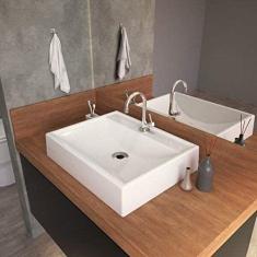 Kit Cuba Rt49 com Torneira 1198 Metal 1/4 Volta Compace Branca