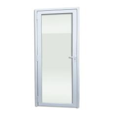 Porta de PVC  216x90cm Com 1 vidro Temperado ITEC Brimak Branco