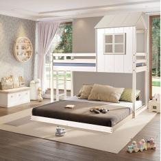Beliche Queen Montessoriano Cabana Family Casatema Branco/Off White