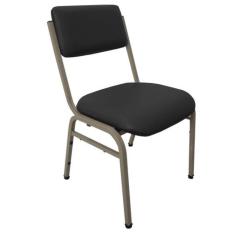 Cadeira Empilhável para Auditórios Linha Hotel Smart Preto