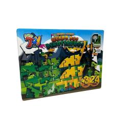 Brinquedo Quebra Cabeça Em Mdf 24 Peças Mundo Dos