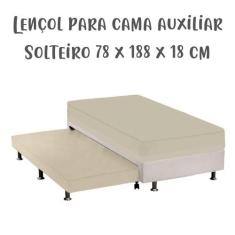 Lençol de Elástico Avulso Solteiro 78cm x 1,88m x 18cm Cama Auxiliar C