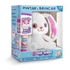 Pelucia Para Pintar E Brincar Coelho Borrife Para Colorir Acrilex