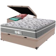 Cama Box Baú e Colchão Evolution Molas Ensacadas Casal Probel