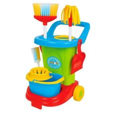 Brinquedo Carrinho De Limpeza Infantil Cleaning Trolley Mop Faxina Faz