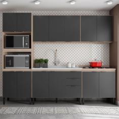 Cozinha Modulada 5 Peças Fhr001 Avena Grafito