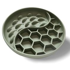 Tigelas de silicone para cães de alimentação lenta para gatos com ventosas, tigela de silicone para alimentação lenta, design antiderrapante, lavável na lava-louças, micro-ondas, tigela de alimentação