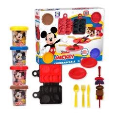 Churrascaria Mickey Conjunto Massinhas Infantil Para Modelar - Cotiplá