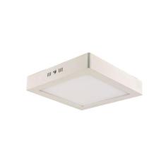 Painel de Led Blumenau Quadrado de Sobrepor 12W Bivolt, 6500K - Luz Br