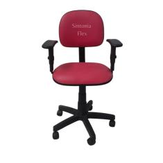 Cadeira Secretaria Regulagem Altura A Gás E Braço Regulagem