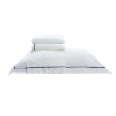 Jogo De Cama King Bordado 300 Fios Neo Elements 4Pç 100%Alg