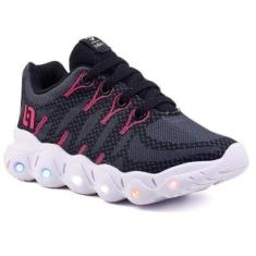 Tenis Infantil De Led Meninas Calce Facil Desenhos Luzinha LIGHT-Feminino