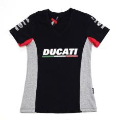 Camisa Baby Look Feminina Ducati Preta- All 253