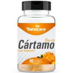 Óleo de cártamo + vitamina E 1000MG 60 cápsulas - take care