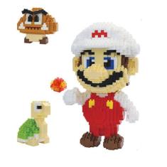 Construção de Super Mario bloqueia quebra-cabeça Micro 3d Figuras Brinquedos de Tijolos Educacionais