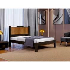 Cama Casal Ripado Alaska 100% Mdf C/Extrado Madeira - Carmolar
